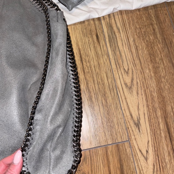 Stella McCartney Large Falabella - Grey w Silver Chain - Picture 4 of 16
